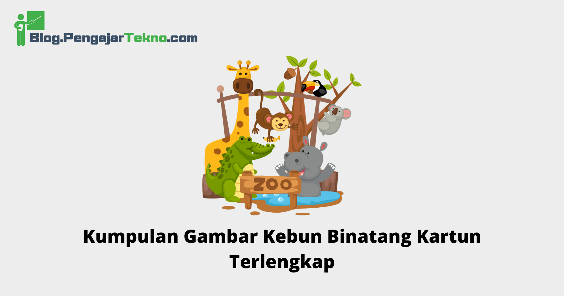 Kumpulan Gambar Kebun Binatang Kartun Terlengkap 1 Gambar Kebun Binatang Kartun