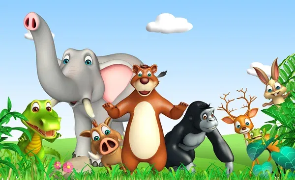 Kumpulan Gambar Kebun Binatang Kartun Terlengkap 15 gambar kebun binatang kartun