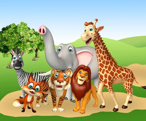 Kumpulan Gambar Kebun Binatang Kartun Terlengkap 17 gambar kebun binatang kartun