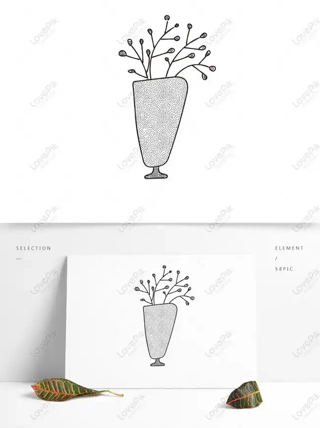 Kumpulan Sketsa Vas Bunga Terlengkap, Menarik dan Keren! 12 sketsa vas bunga