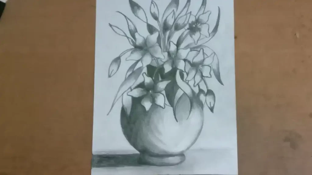 Kumpulan Sketsa Vas Bunga Terlengkap, Menarik dan Keren! 10 sketsa vas bunga