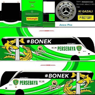 Kumpulan Livery Bussid Persebaya Terbagus dan Terlengkap 9 livery bussid persebaya