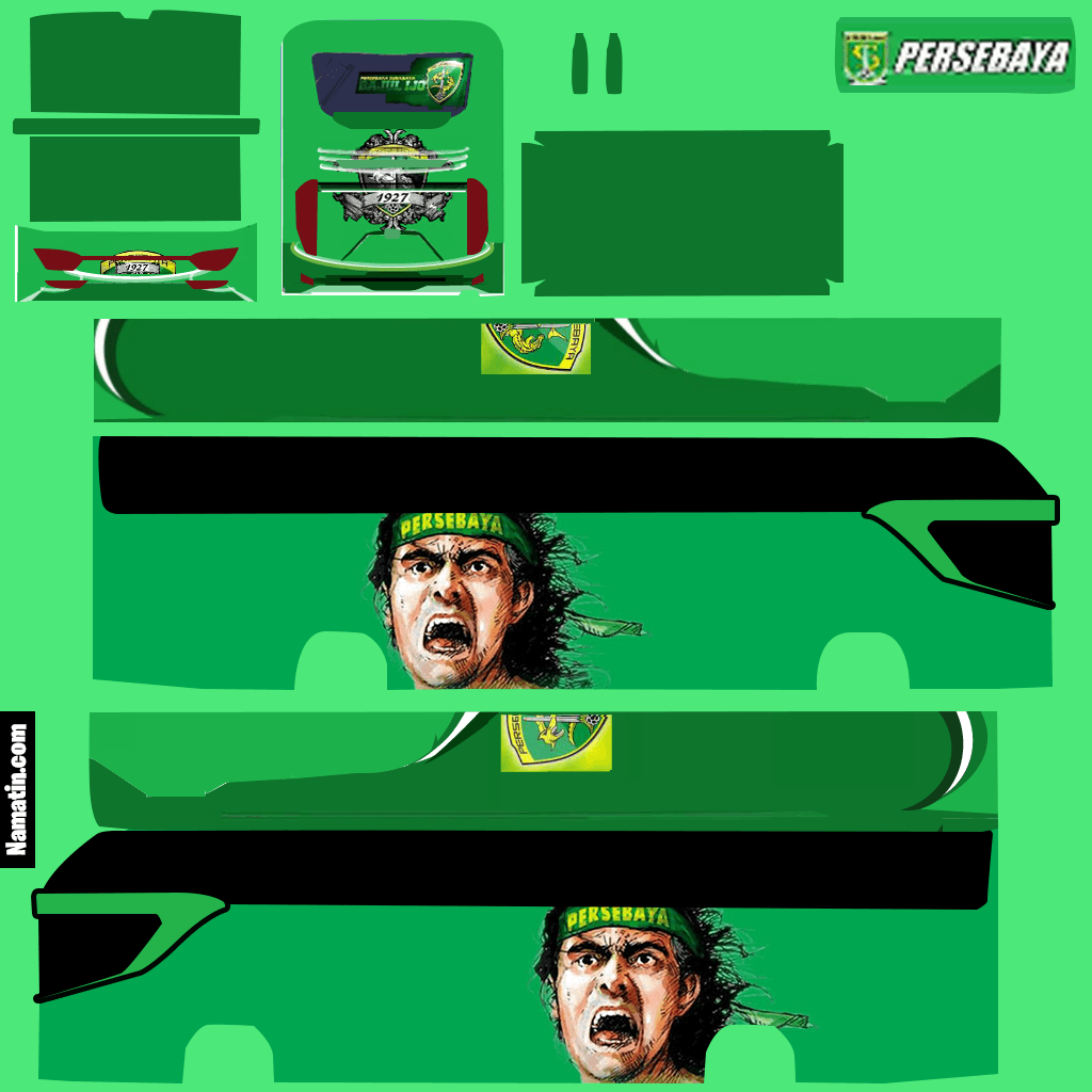 Kumpulan Livery Bussid Persebaya Terbagus dan Terlengkap 7 livery bussid persebaya