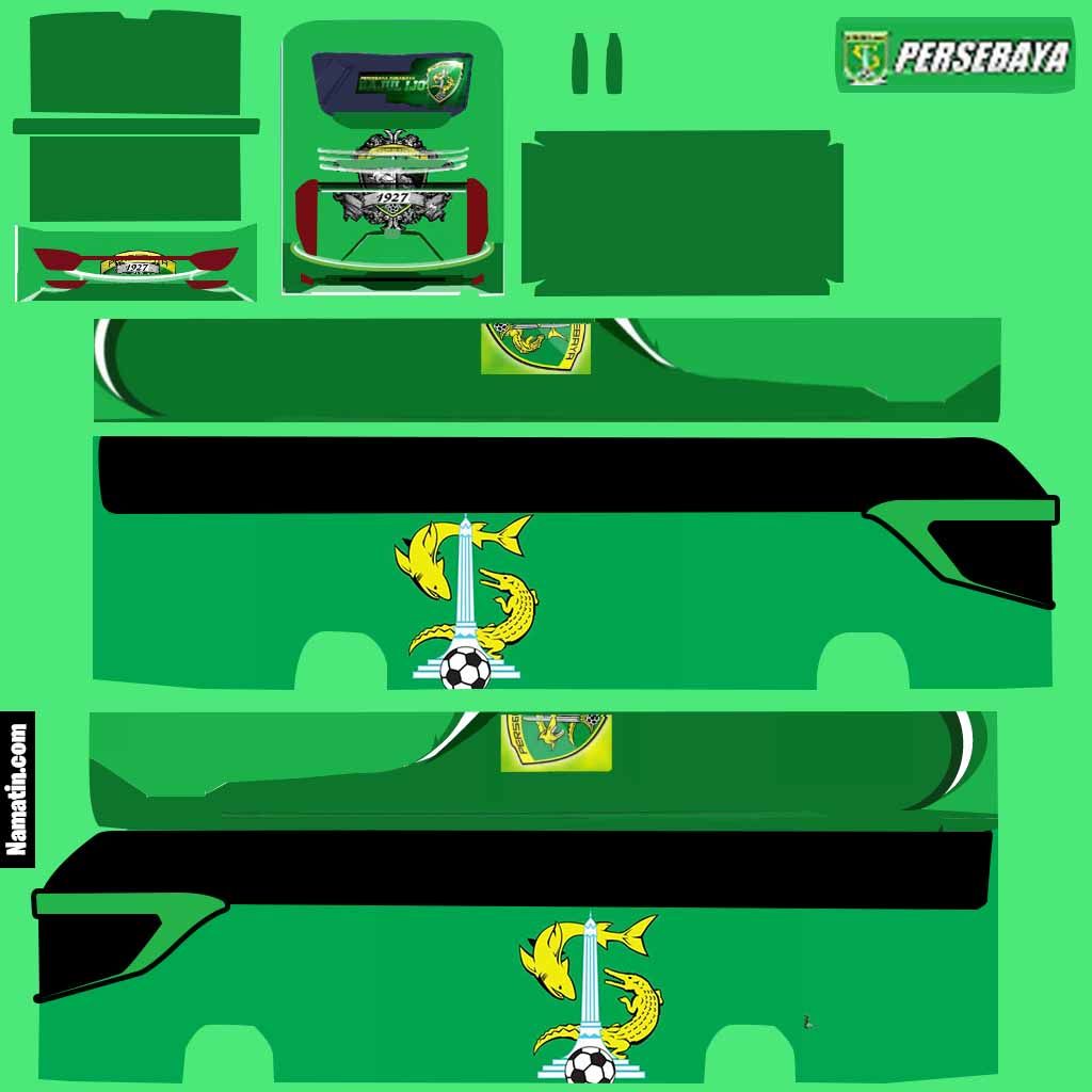 Kumpulan Livery Bussid Persebaya Terbagus dan Terlengkap 12 livery bussid persebaya