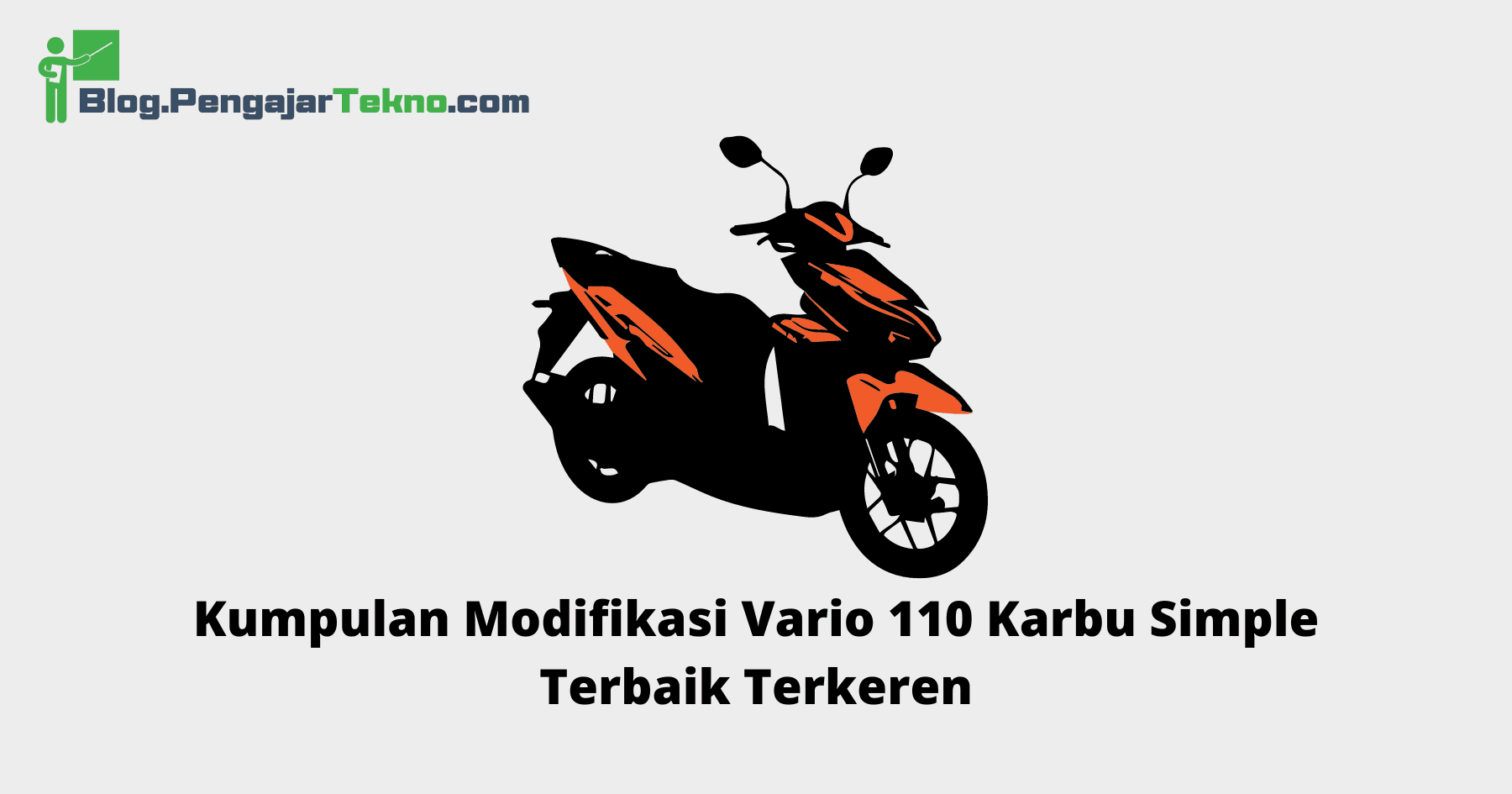 modifikasi vario 110 karbu simple