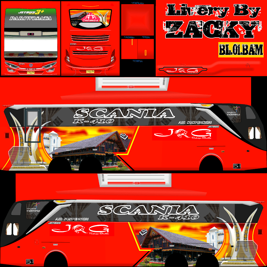 Kumpulan Livery Bussid SHD Tronton Terbagus dan Keren 9 livery bussid shd tronton