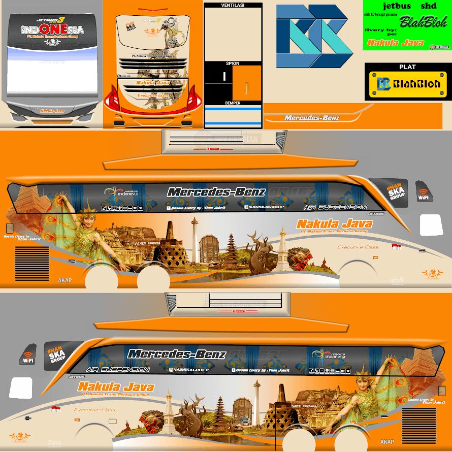 Kumpulan Livery Bussid SHD Tronton Terbagus dan Keren 6 livery bussid shd tronton