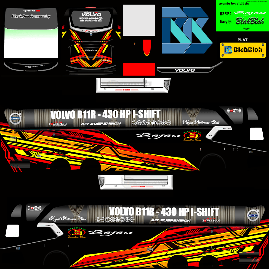 Kumpulan Livery Bussid SHD Tronton Terbagus dan Keren 16 livery bussid shd tronton