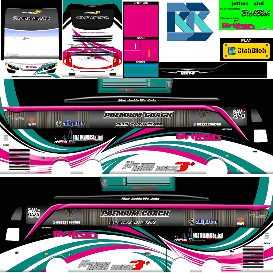 Kumpulan Livery Bussid SHD Tronton Terbagus dan Keren 15 livery bussid shd tronton