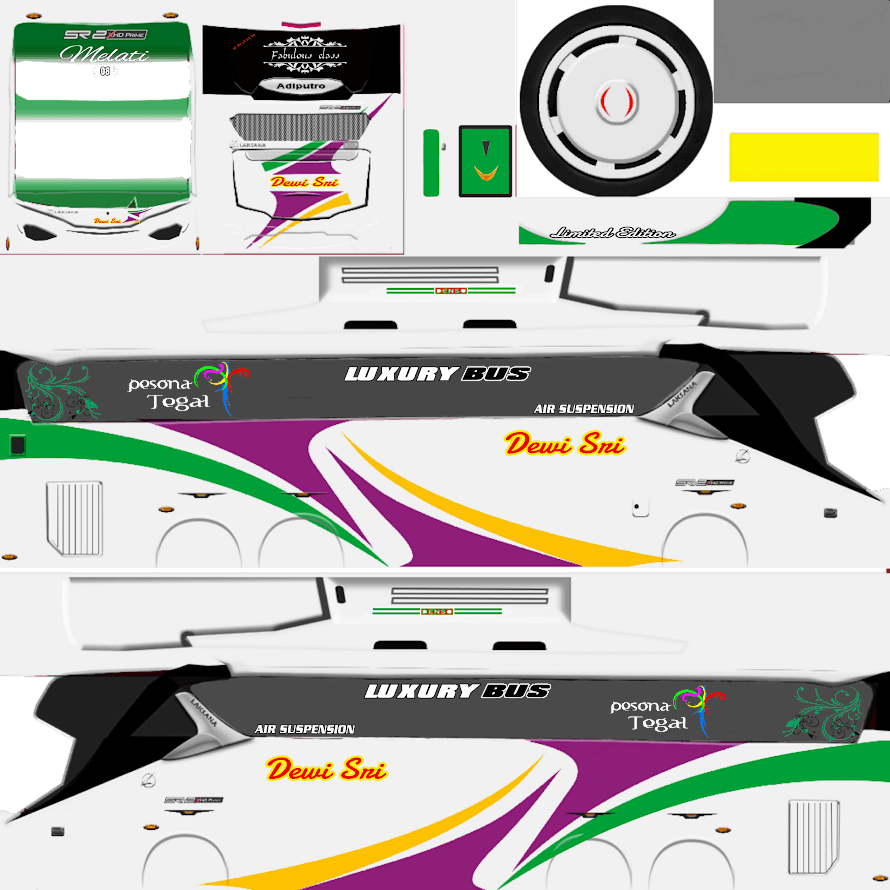 Kumpulan Livery Bussid SHD Tronton Terbagus dan Keren 14 livery bussid shd tronton