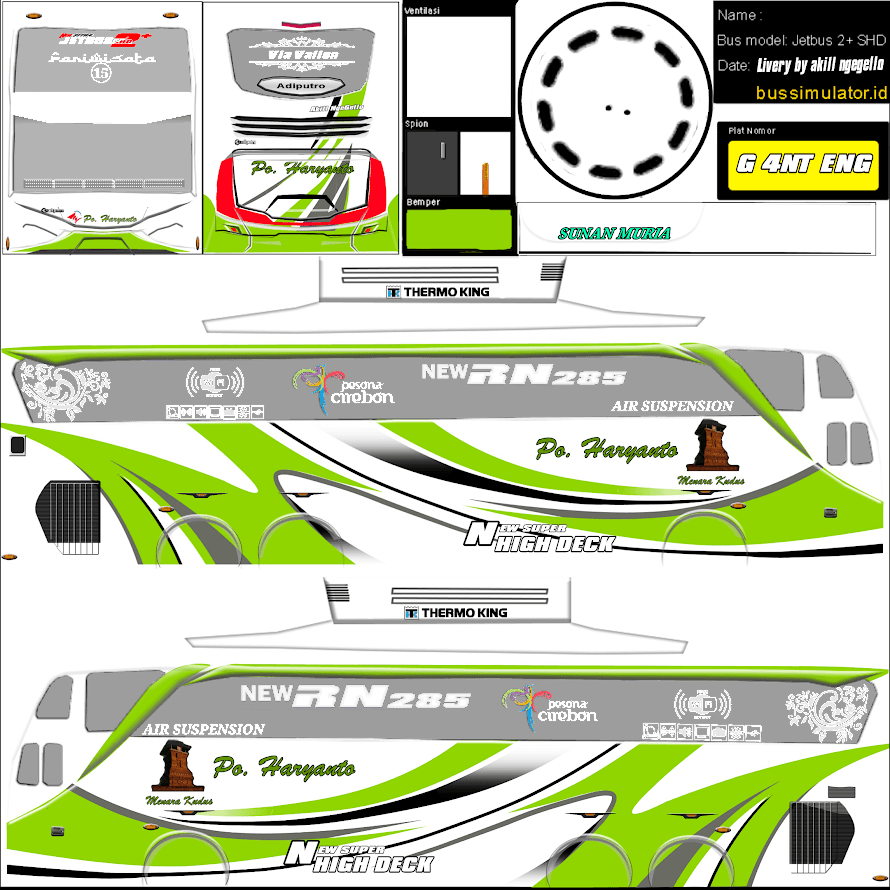Kumpulan Livery Bussid SHD Tronton Terbagus dan Keren 10 livery bussid shd tronton