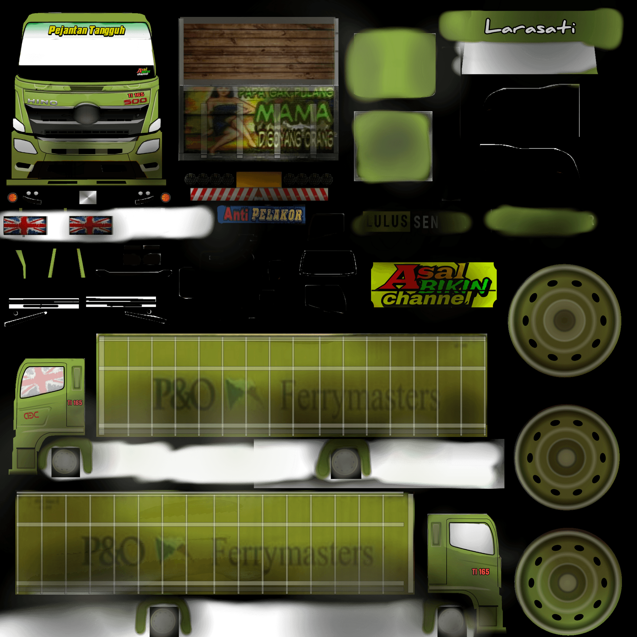 livery dump truck hino 500 bussid