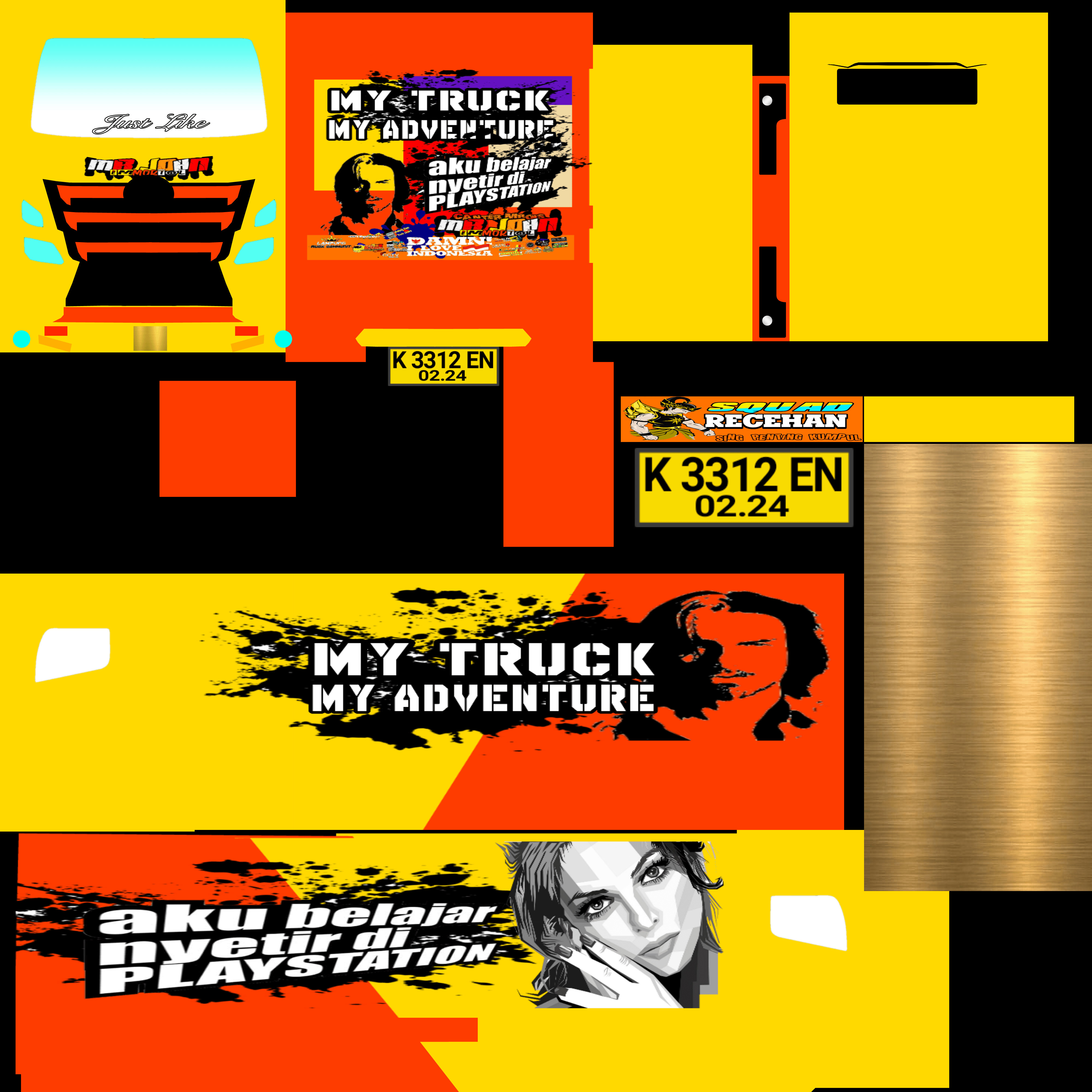 livery dump truck hino 500 bussid