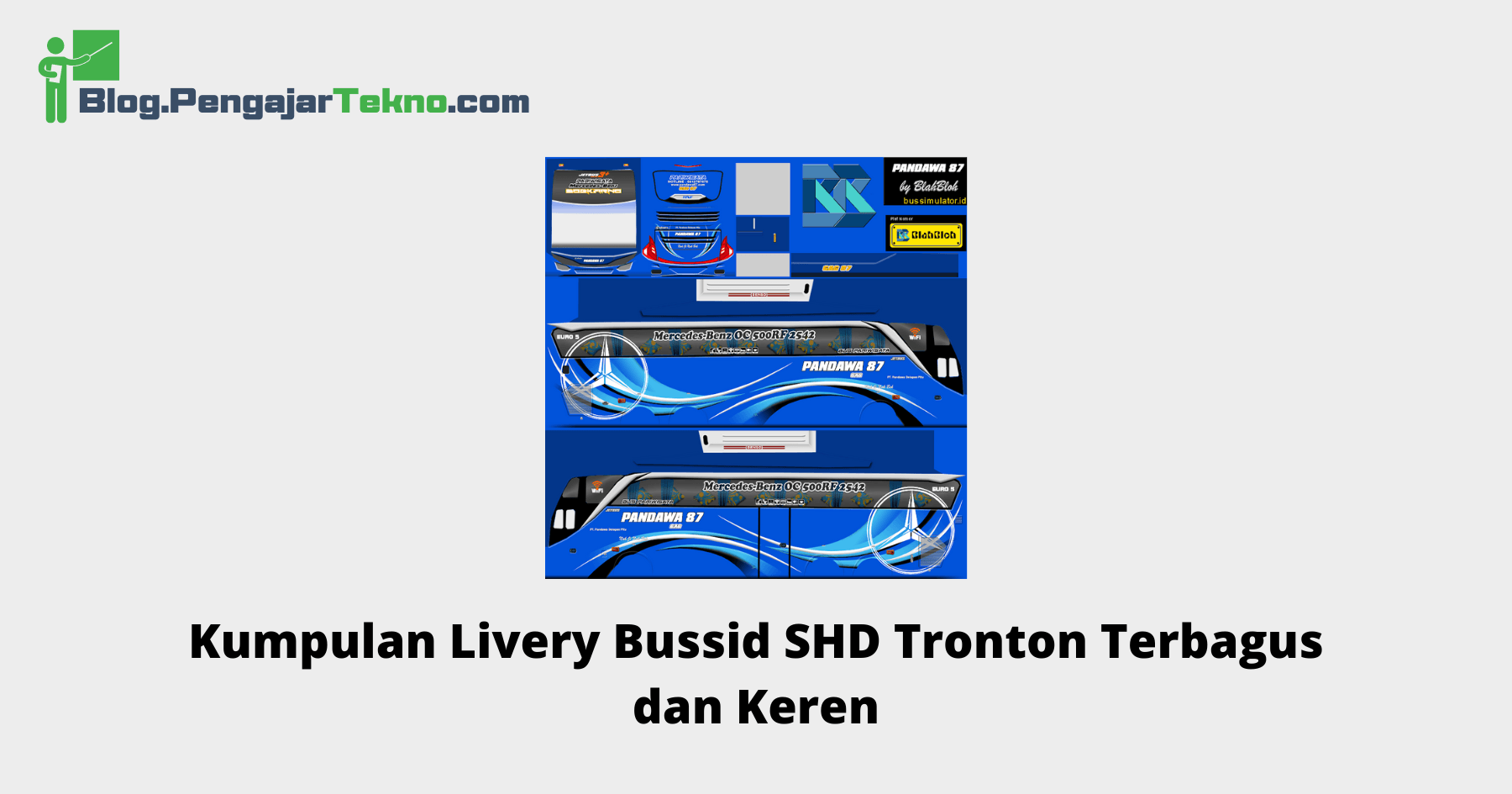 Kumpulan Livery Bussid SHD Tronton Terbagus dan Keren 1 livery bussid shd tronton