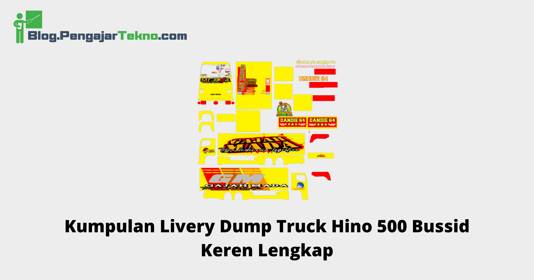 livery dump truck hino 500 bussid