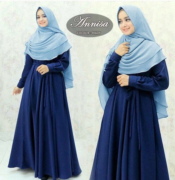 Baju Biru Tua Cocok Dengan Jilbab Warna Apa? Ini Dia Yg Cocok! 6 Baju Biru Tua Cocok Dengan Jilbab Warna Apa