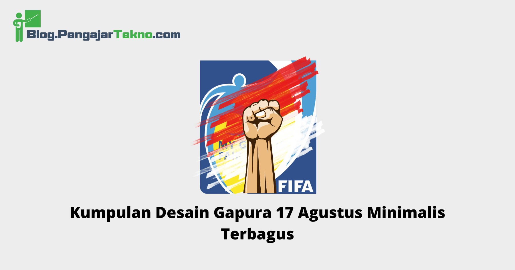 gapura 17 agustus minimalis