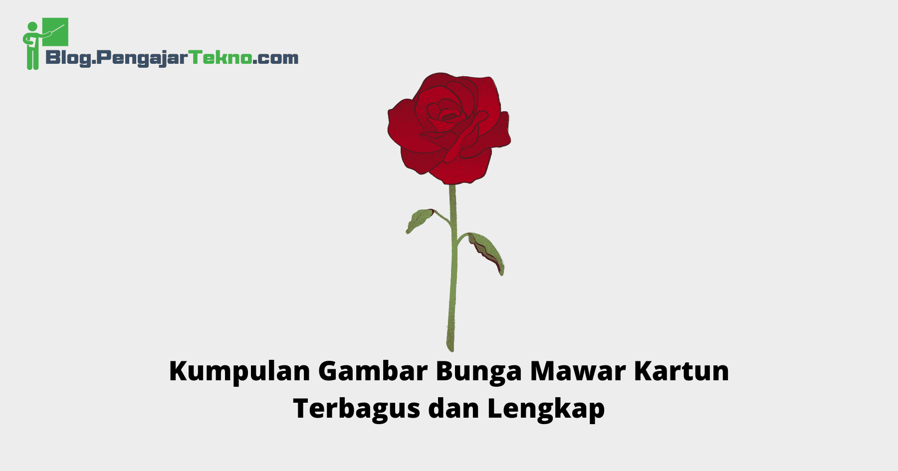 Gambar Bunga Mawar Kartun