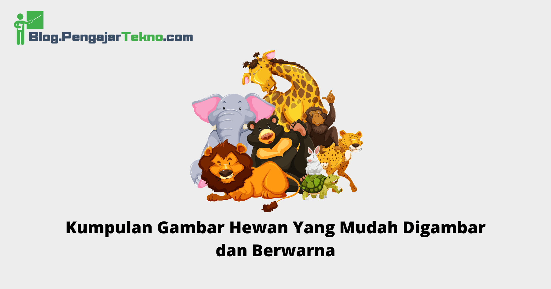 Gambar Hewan Yang Mudah Digambar dan Berwarna
