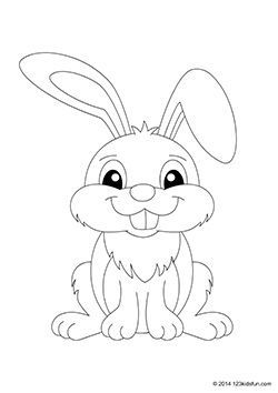 Kumpulan Gambar Mewarnai Kelinci Terbagus dan Terlengkap 13 Gambar Mewarnai Kelinci