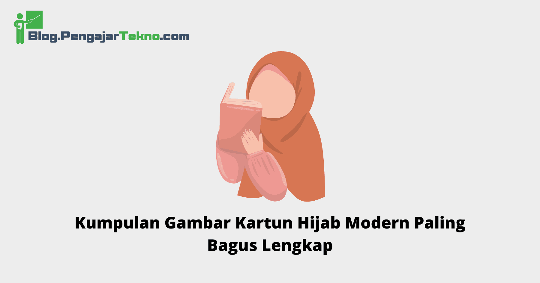 gambar kartun hijab modern