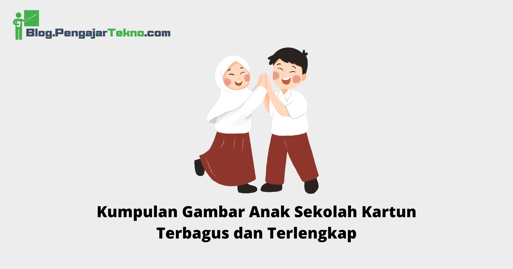 Gambar Anak Sekolah Kartun