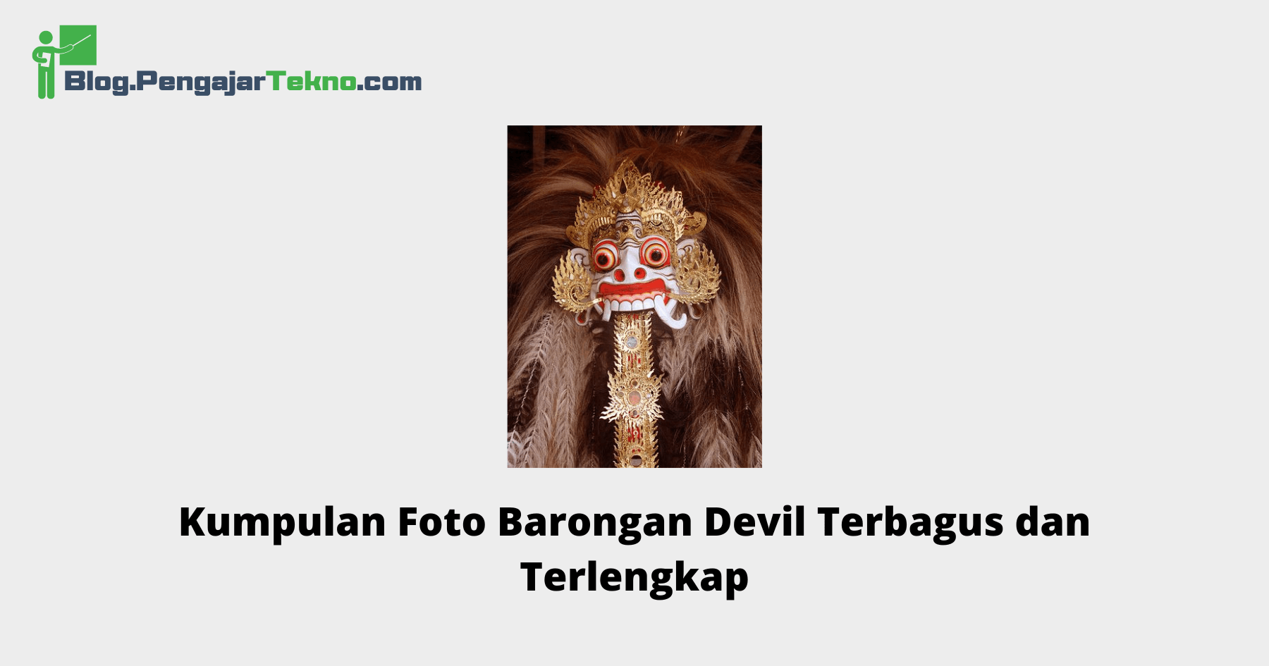 Foto Barongan Devil