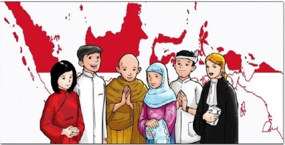 Gambar Kartun Toleransi Antar Umat Beragama