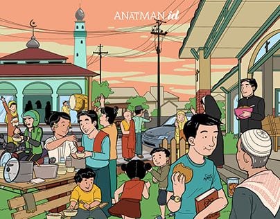 Gambar Kartun Toleransi Antar Umat Beragama