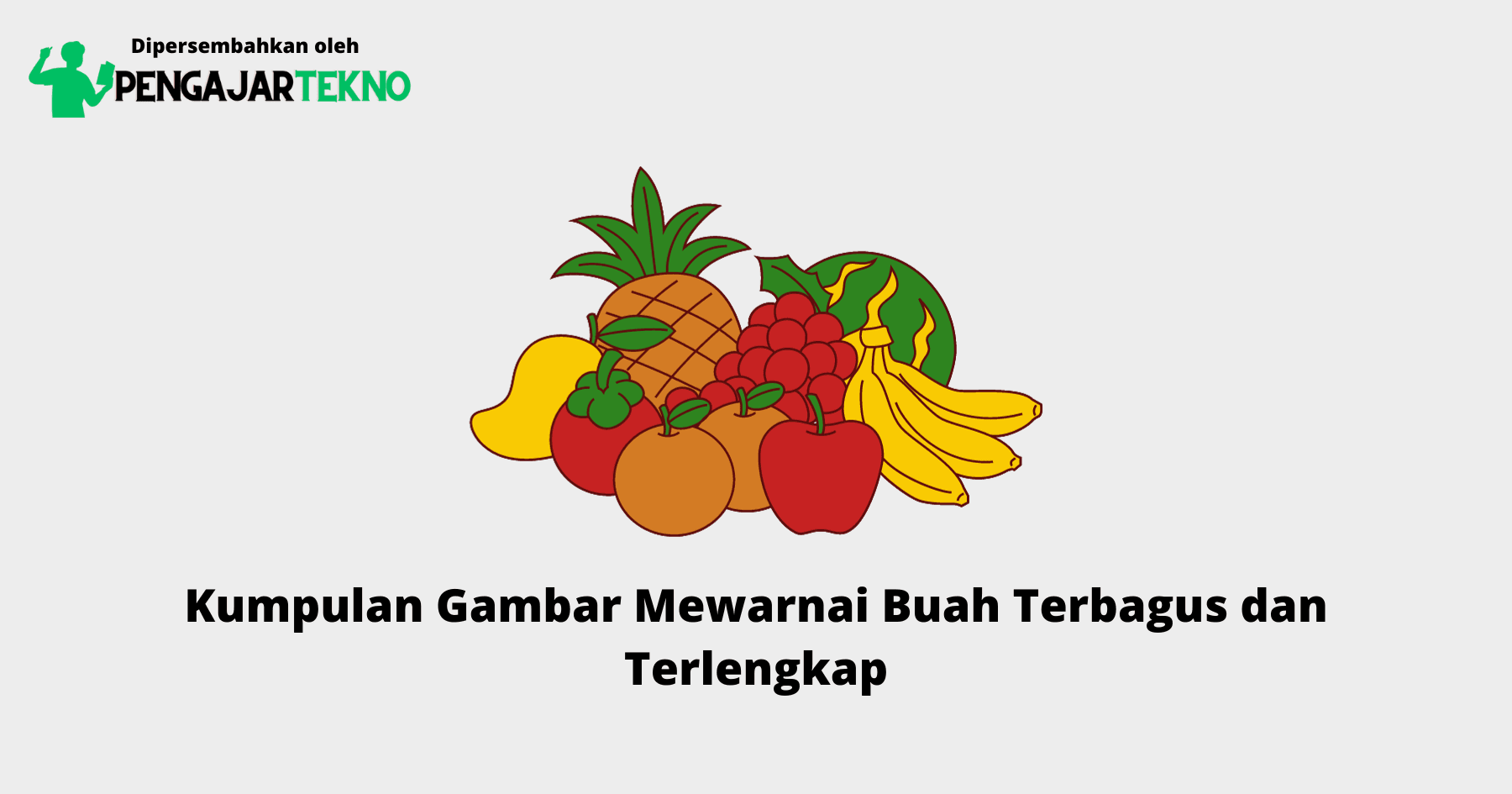 Gambar Mewarnai Buah