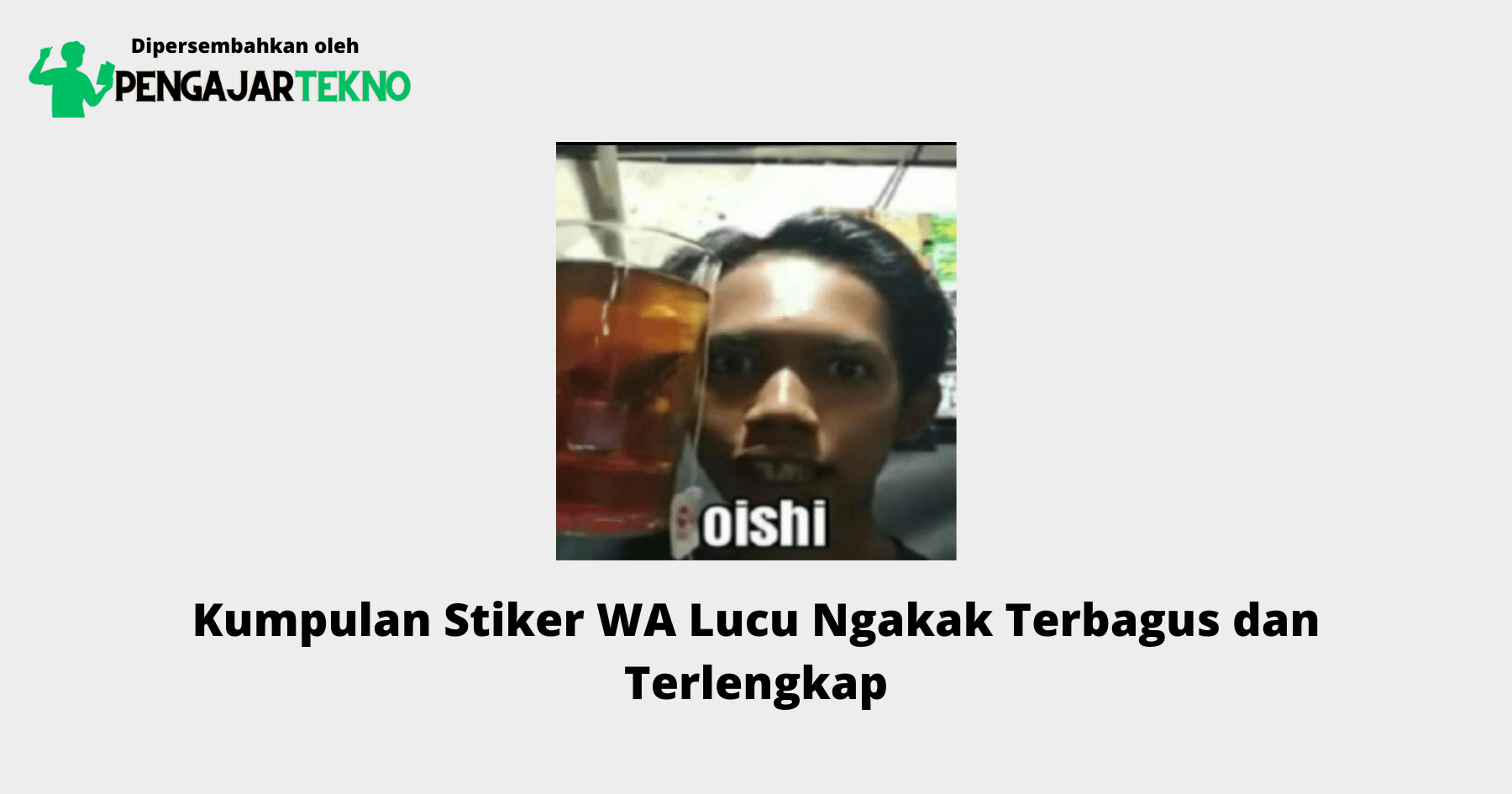 Stiker WA Lucu Ngakak