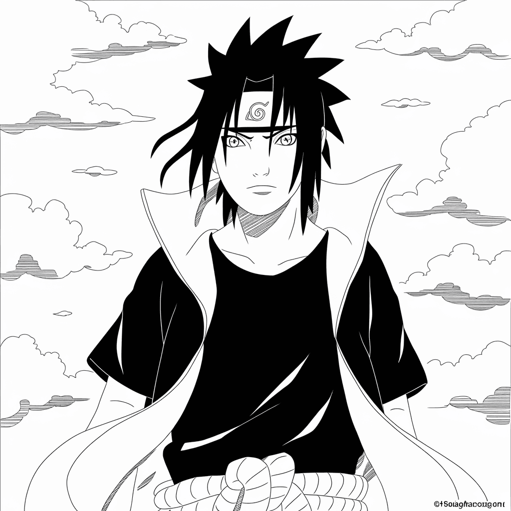 gambar mewarnai naruto dan sasuke 2