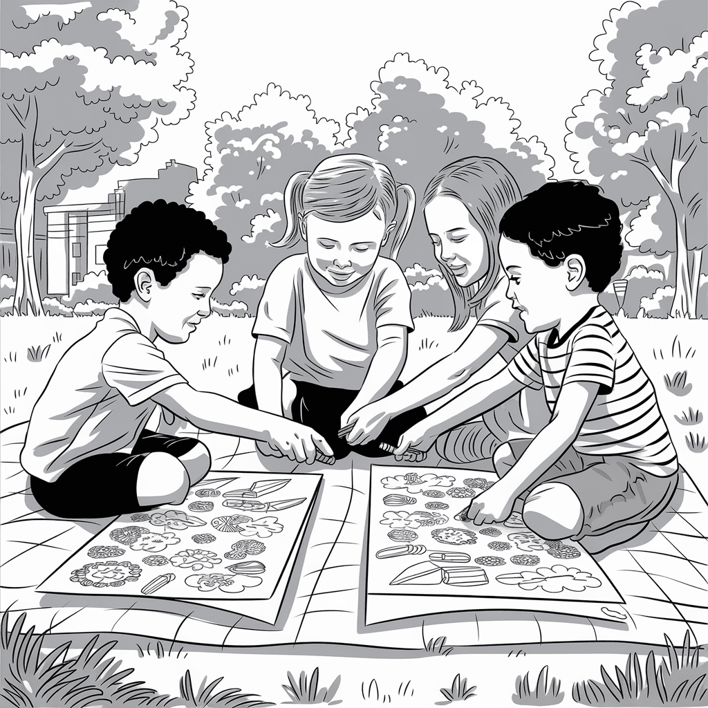 mewarnai gambar saling berbagi​ 11