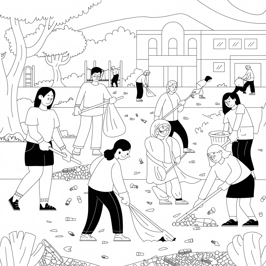 Gambar Mewarnai Menjaga Kebersihan Lingkungan 26 gambar mewarnai menjaga kebersihan lingkungan 25