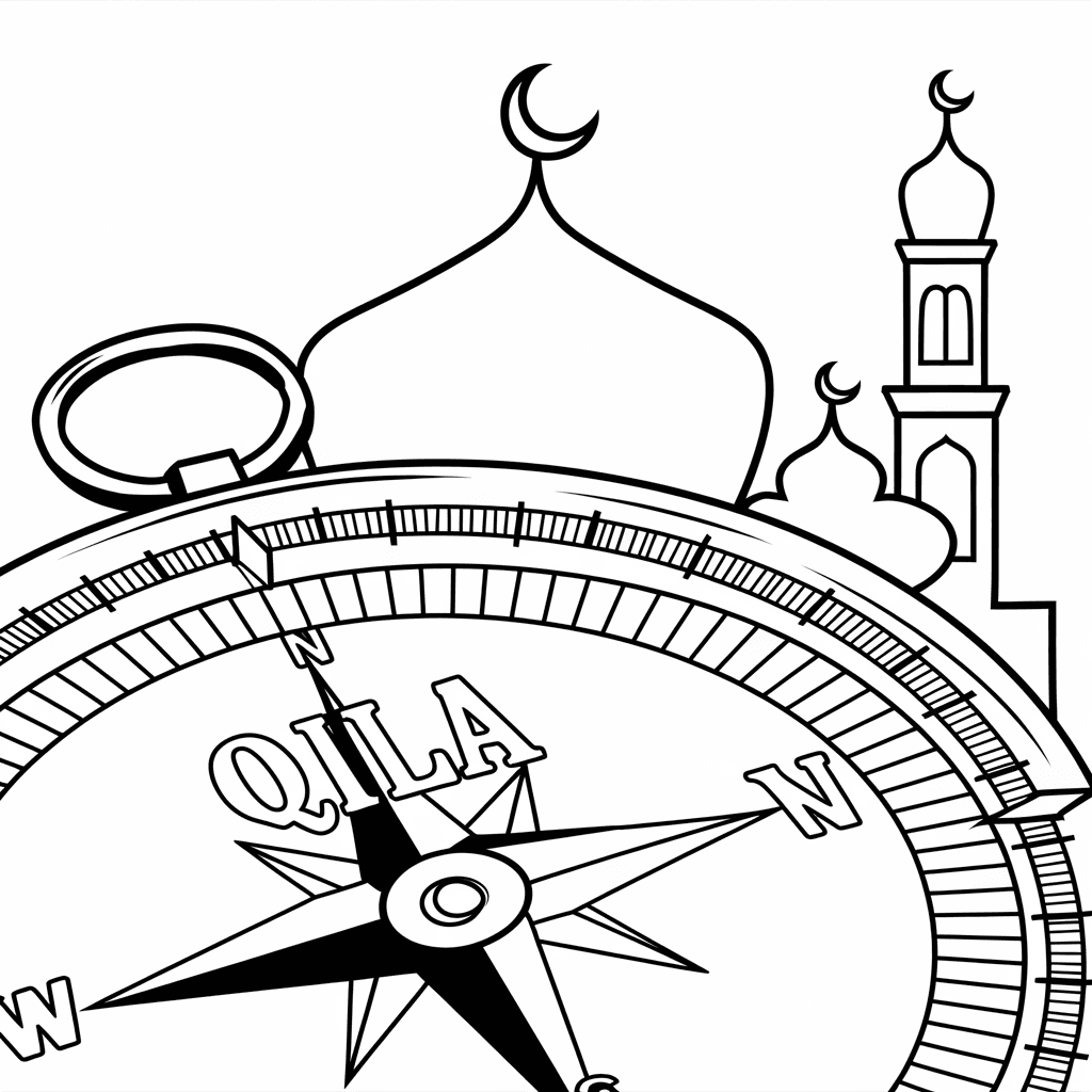 gambar mewarnai bulan ramadhan 24