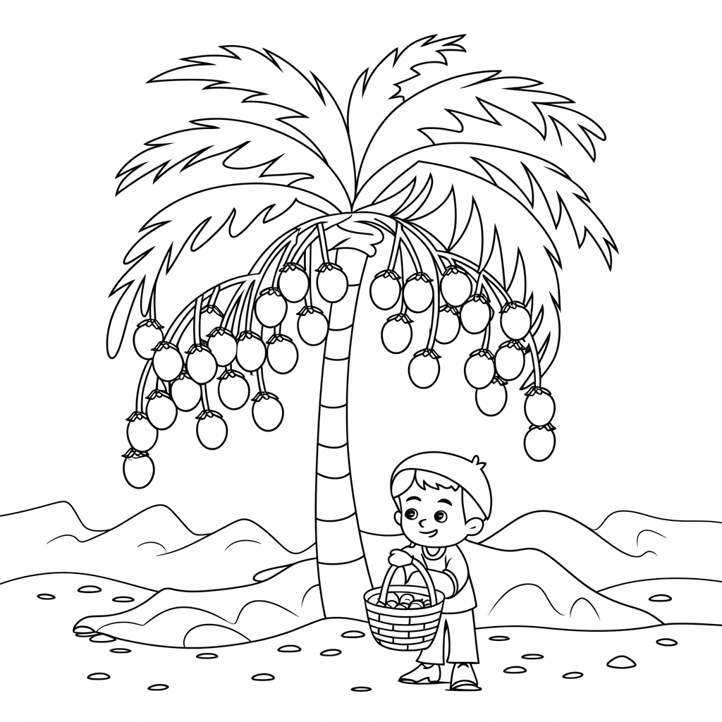 gambar mewarnai bulan ramadhan 27