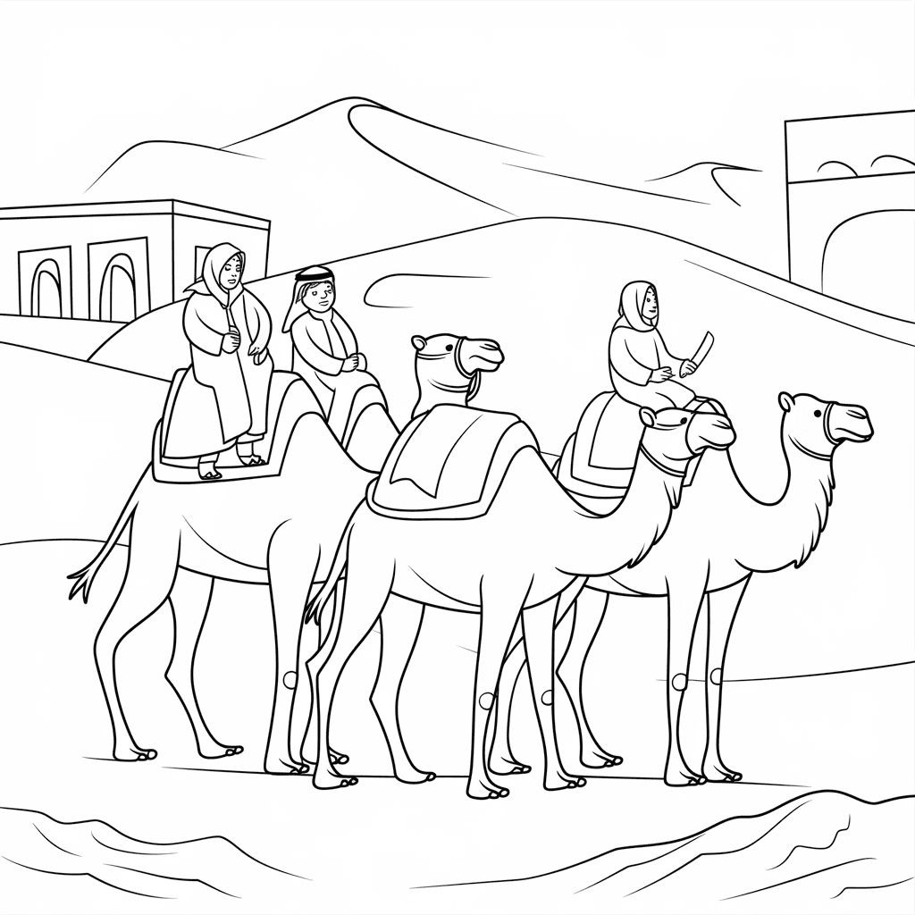 gambar mewarnai bulan ramadhan 21