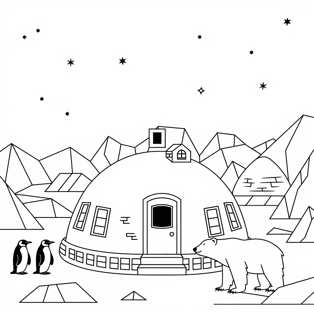 30 Gambar Rumah Belum Diwarnai untuk Diwarnai 6 gambar rumah belum diwarnai 5