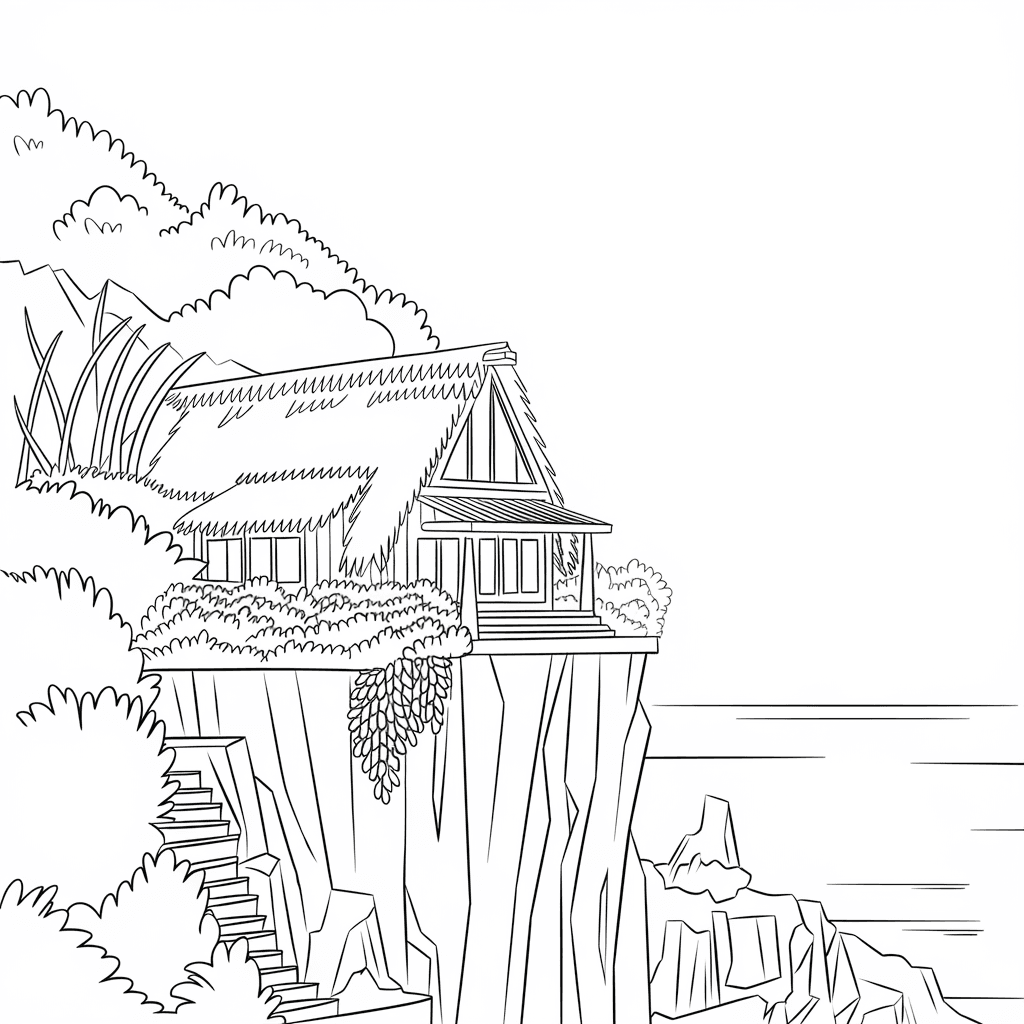 30 Gambar Rumah Belum Diwarnai untuk Diwarnai 17 gambar rumah belum dicat 16