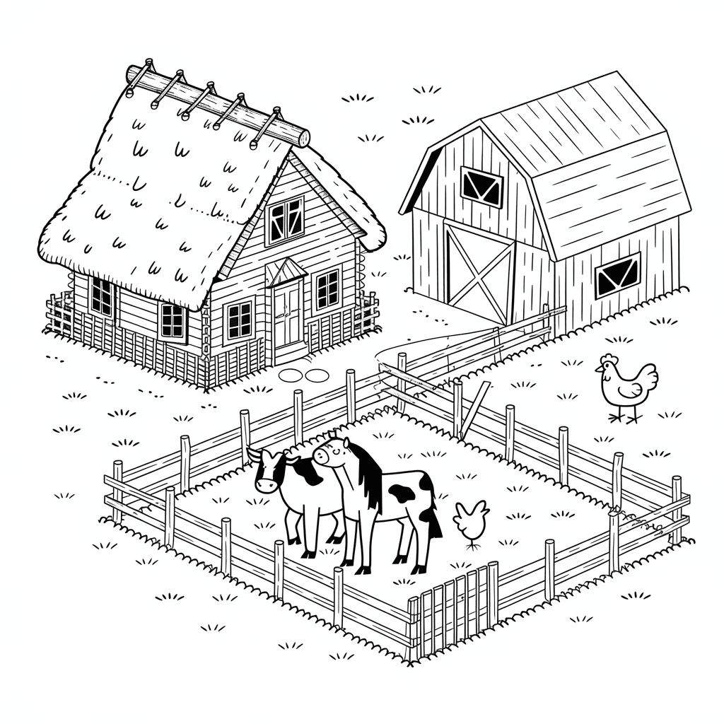 30 Gambar Rumah Belum Diwarnai untuk Diwarnai 9 gambar rumah belum diwarnai 8