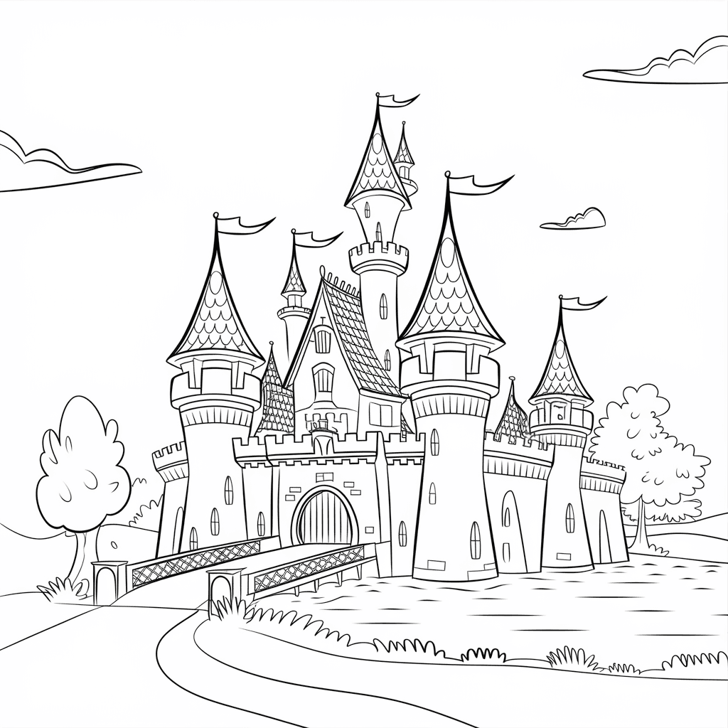 30 Gambar Rumah Belum Diwarnai untuk Diwarnai 4 gambar rumah belum diwarnai 3