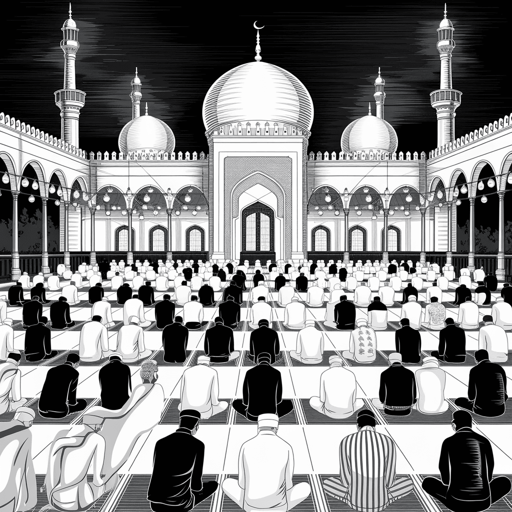 gambar mewarnai bulan ramadhan 10