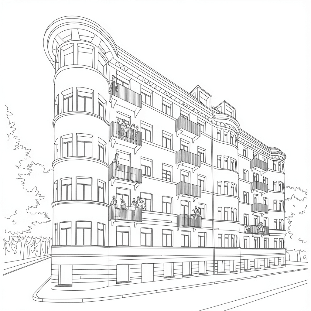 30 Gambar Rumah Belum Diwarnai untuk Diwarnai 10 gambar rumah belum diwarnai 9