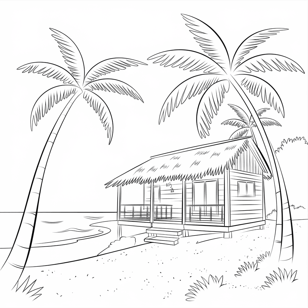 30 Gambar Rumah Belum Diwarnai untuk Diwarnai 5 gambar rumah belum diwarnai 4