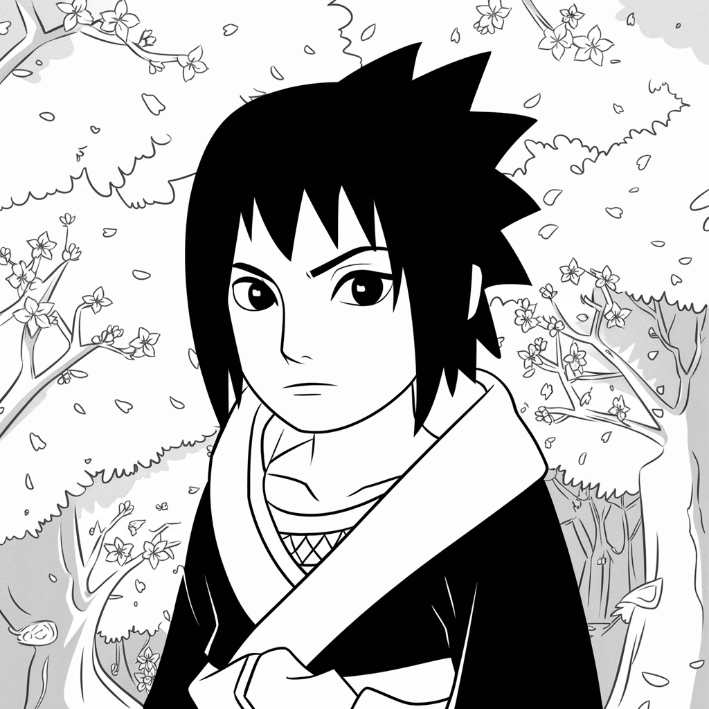 gambar mewarnai naruto dan sasuke 5