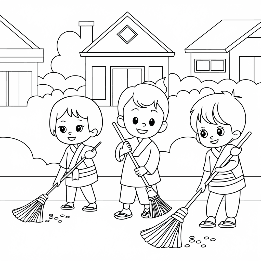 Gambar Mewarnai Menjaga Kebersihan Lingkungan 23 gambar mewarnai menjaga kebersihan lingkungan 22