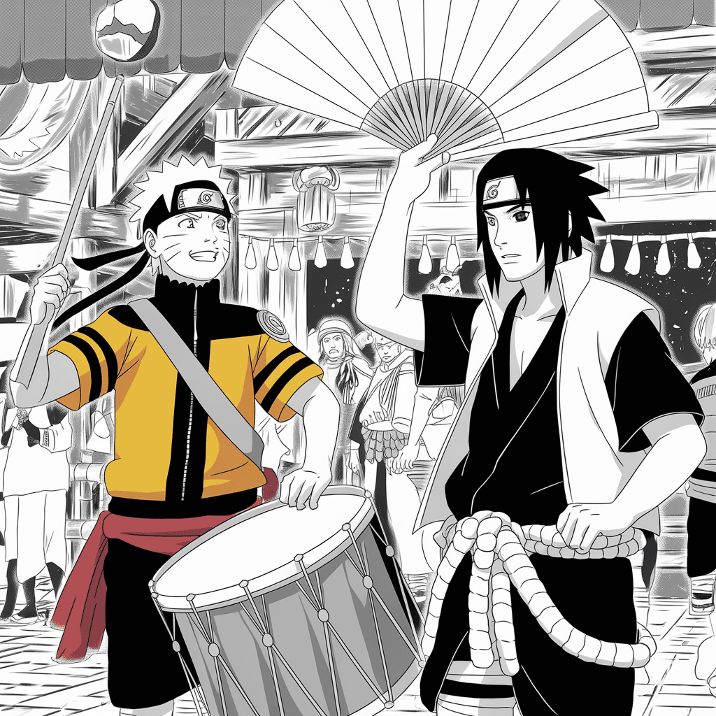 gambar mewarnai naruto dan sasuke 28