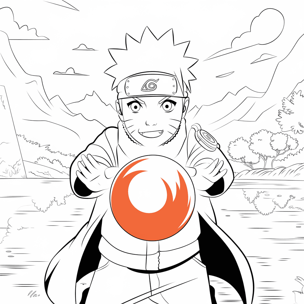 gambar mewarnai naruto dan sasuke 9