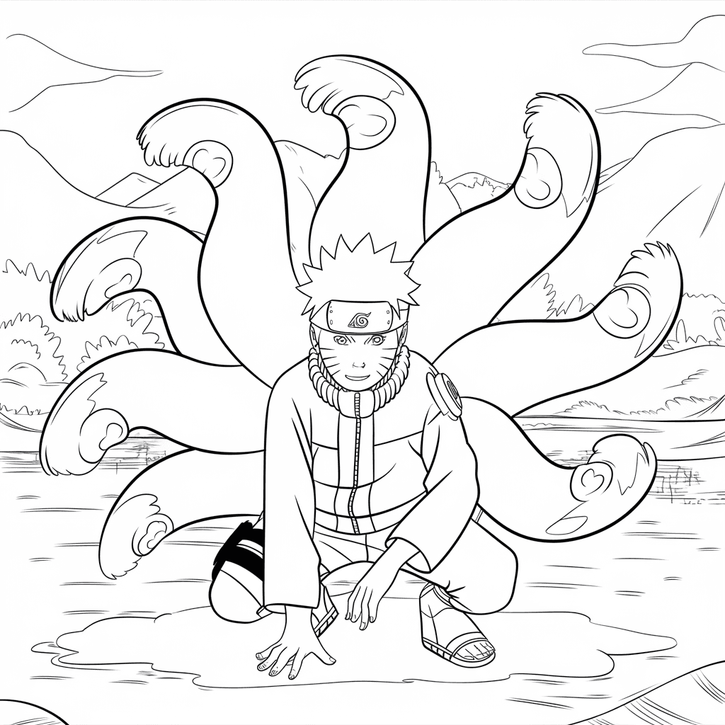 gambar mewarnai naruto dan sasuke 12