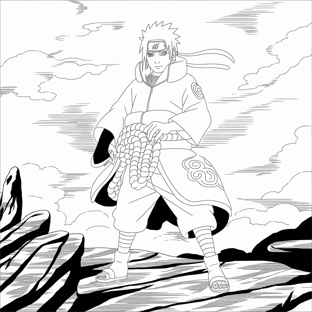 gambar mewarnai naruto dan sasuke 7